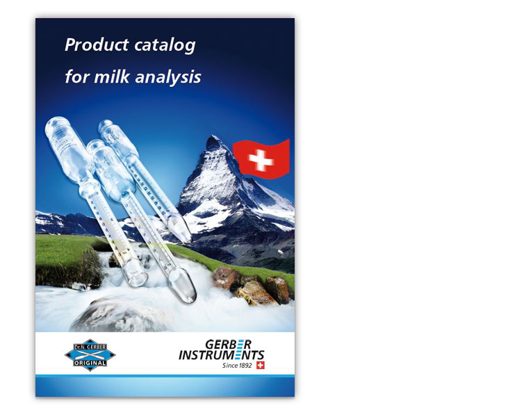 Product catalog for milk analysis Milk & Laboratory Products Gerber